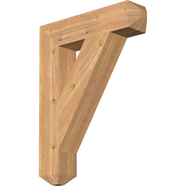 Ekena Millwork Traditional Craftsman Smooth Bracket, Western Red Cedar, 5 1/2"W x 26"D x 34"H BKT06X26X34TRA04SWR - main
